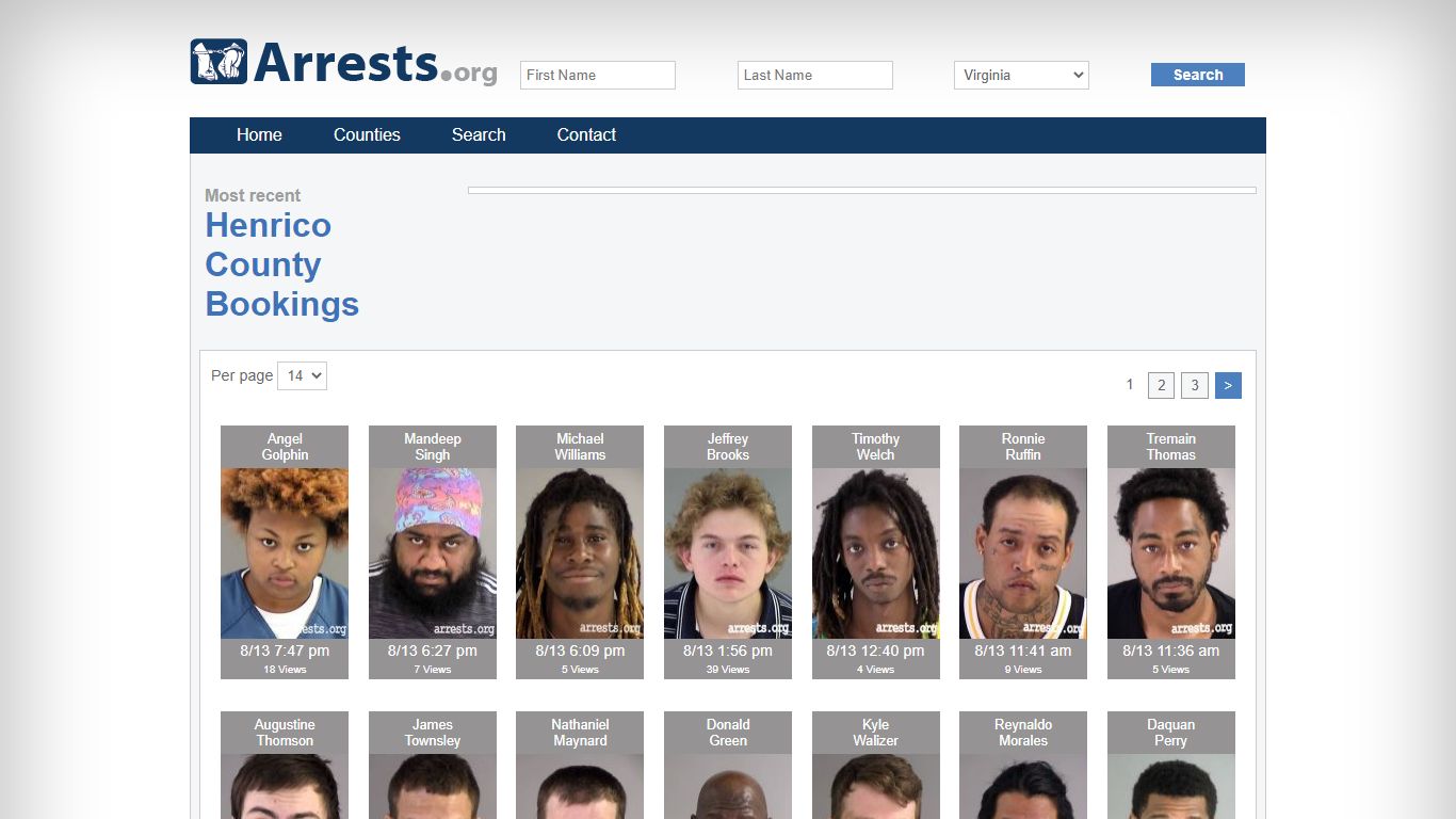 Henrico County Arrests and Inmate Search